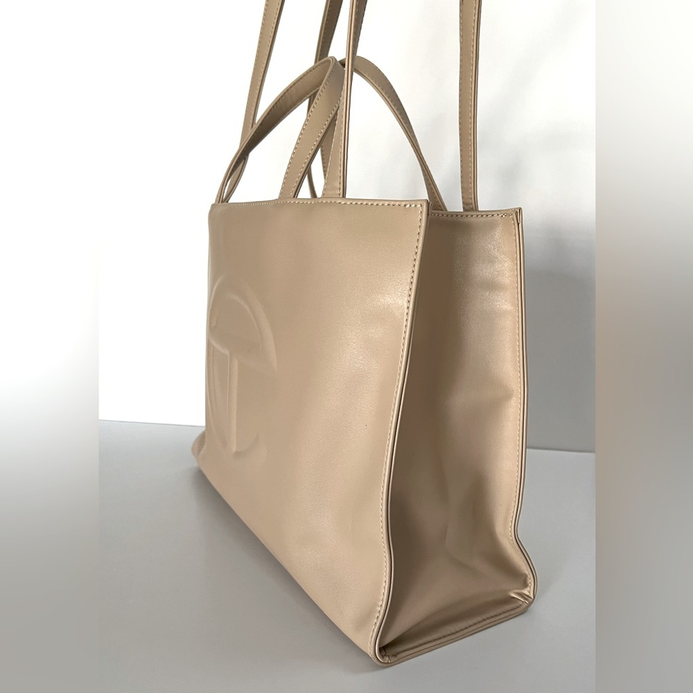 Telfar Cream Medium Tote Bag ~ Nice - Picture 6 of 15